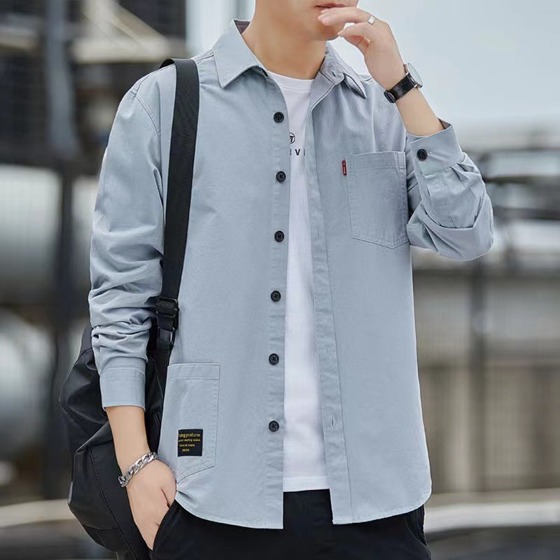 Men's Casual Pure Cotton Long Sleeve Shirt(50% OFF)