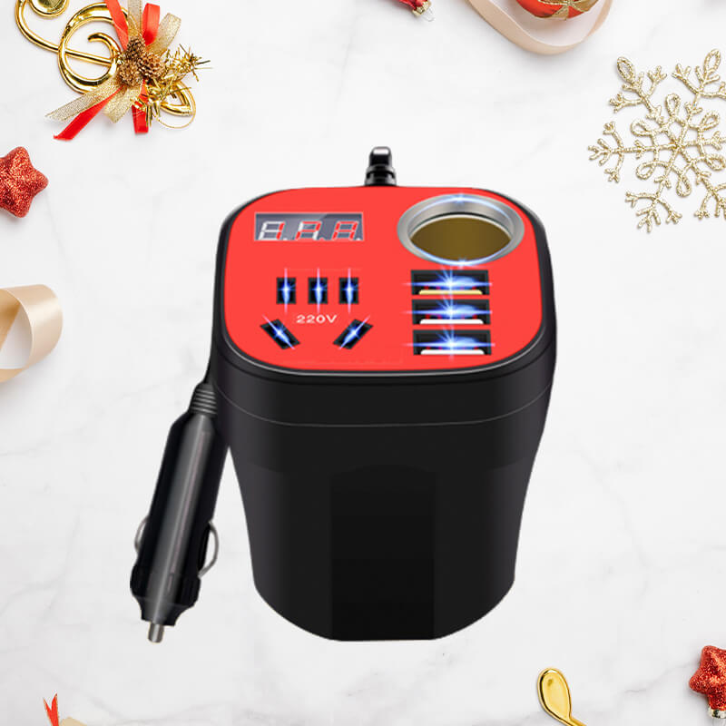 š„Time-limited special offerššCar mounted cup type inverter converter QC chargerļ¼50%ļ¼š„