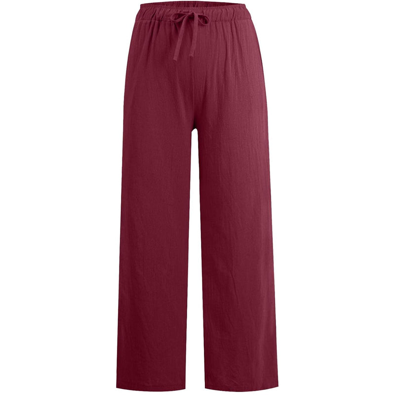 💥Hot Sales-49% OFF🔥Women's Summer Linen Cotton Wide Leg Pants