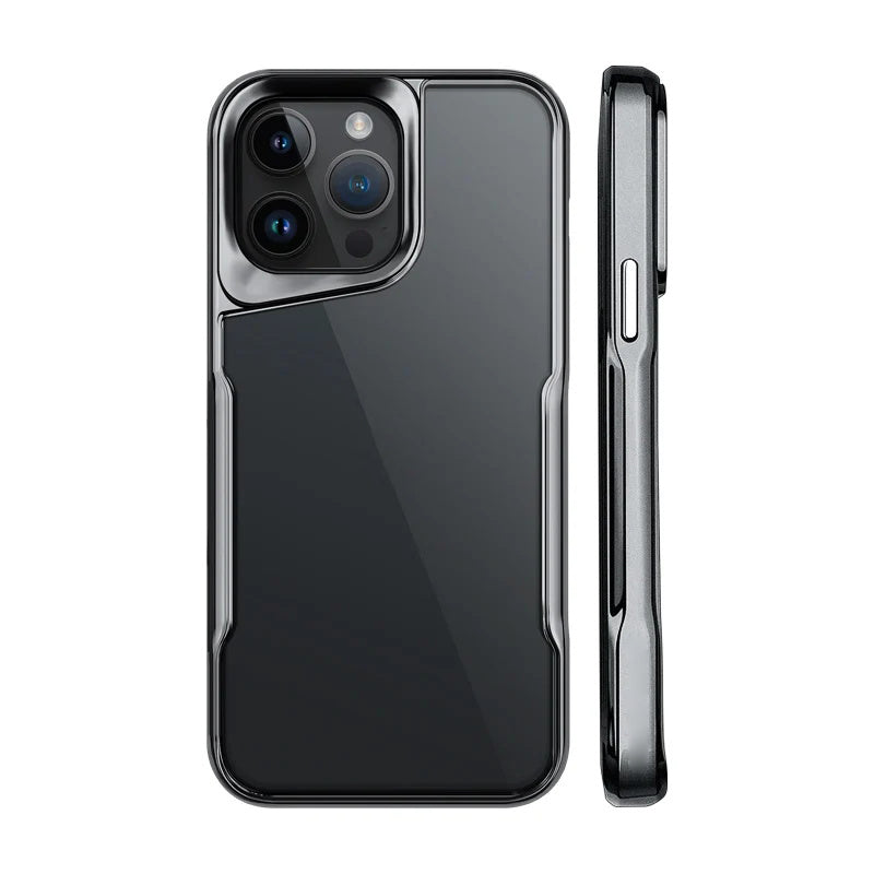Luxury Acrylic Transparent Electroplated Soft Frame Case