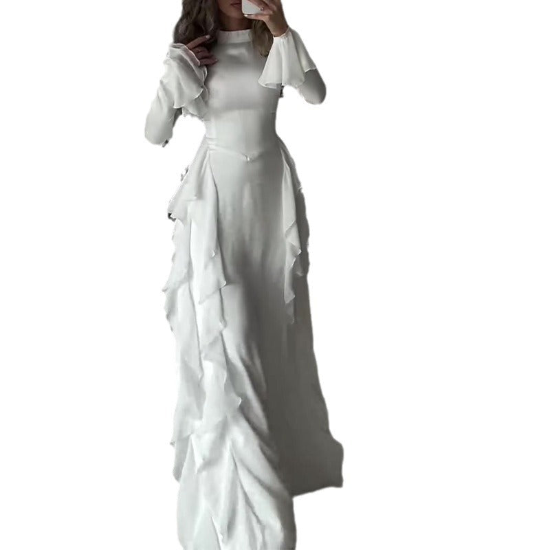 Free Shippingš„Hot Saleš„Chic Flowy Glossy Dress for Women