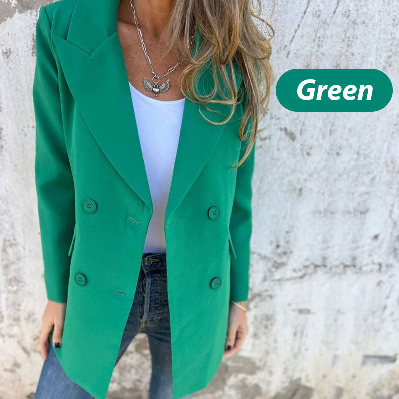 🔥HOT Sale🔥Fashionable Solid Color Long-Sleeve Blazer