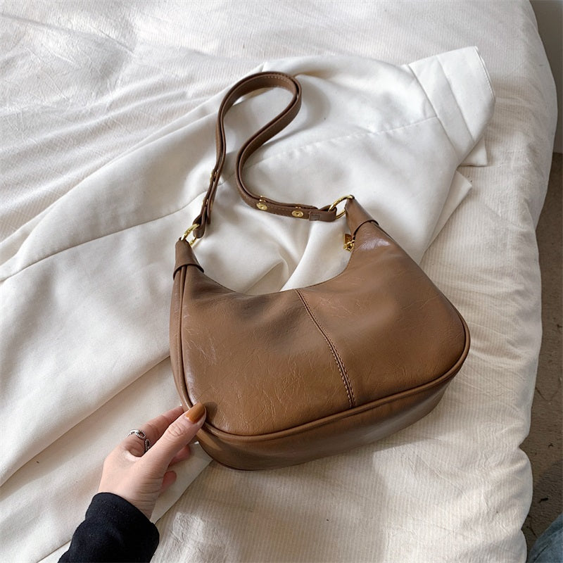 💕Hot Sale 60% OFF💋Women's Classic Solid Color Zipper Shoulder Bag