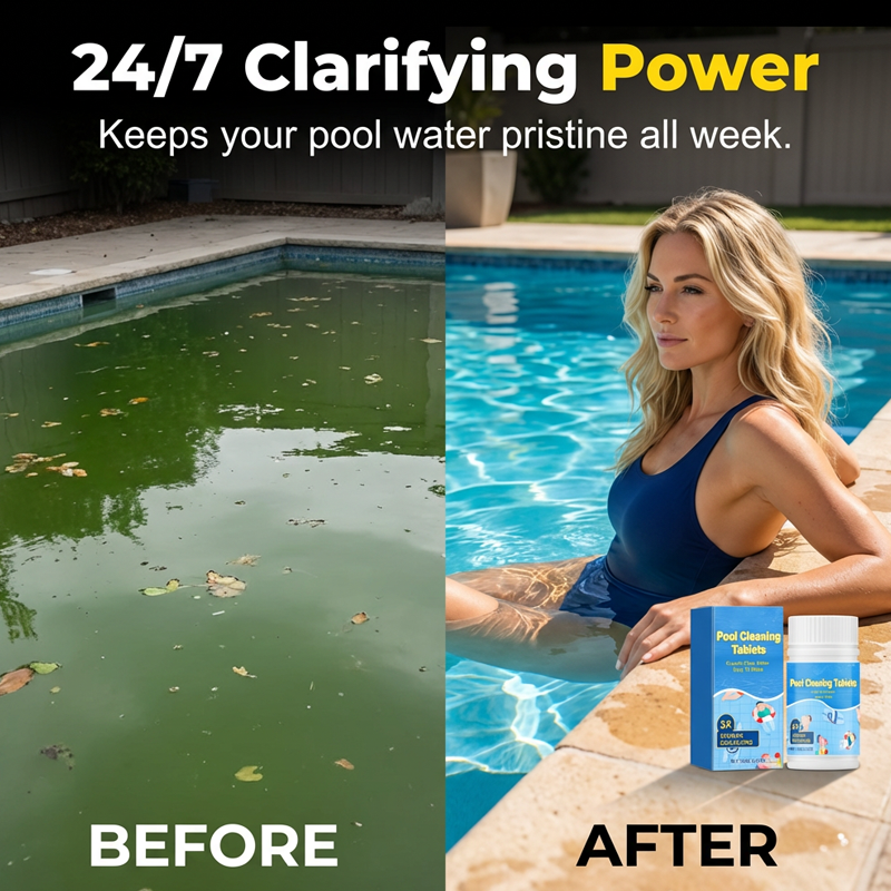 đ Home Essential đ¸ Pool Cleaning Tablets for Crystal Clear Water