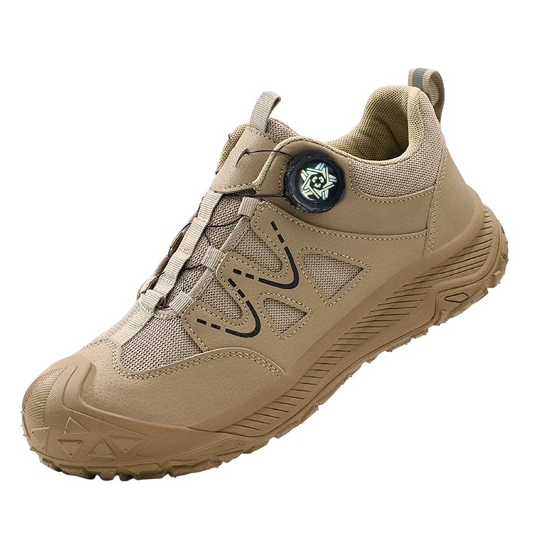 Zapatos de seguridad con punta de acero para hombre con sistema de cordones giratorios