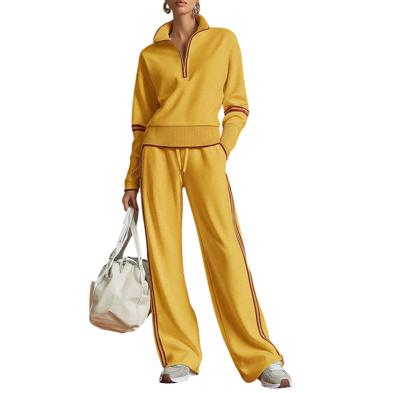 🎁🖤Black Friday Sale:50% OFF🖤💥Women's Half-Zip Tracksuit Set