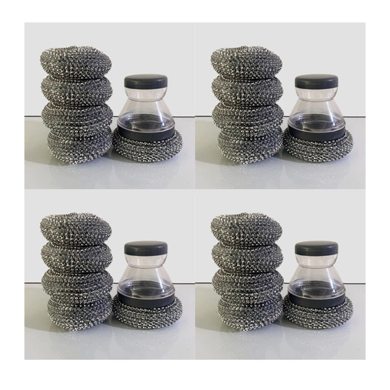 🥳HOT SALE🥳💞10K+ SOLD! Scrubber Brush ! Built-in soap, non-scratch & ergonomic. Clean pots easily – grab yours! ✅