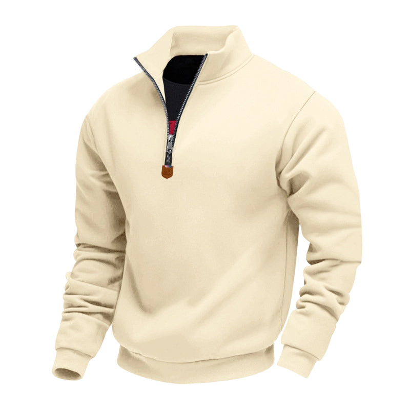 🖤Black Friday Sale:50% OFF🖤 🍂 Easy Everyday Comfort | Men's Warm-Lined Stand-Collar Quarter-Zip Pullover