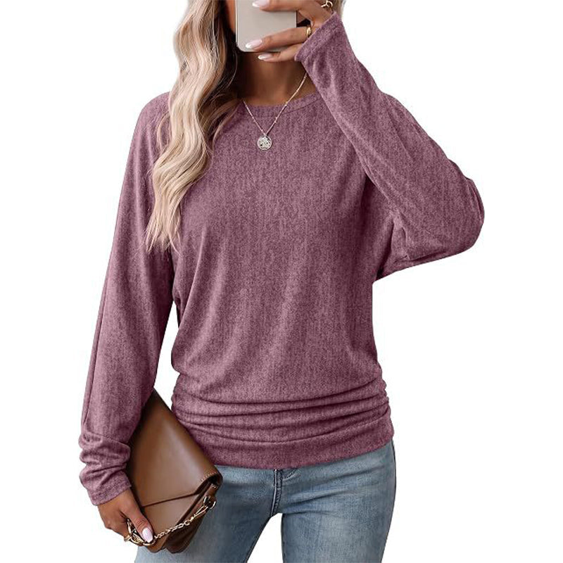 🧶Soft Knit, Multi-Color Versatile🍂 Women's Crewneck Knit Sweater – Stretch & Shape-Retaining, Six Autumn Shades | Easy to Pair with Denim, Boots & Skirts ✨