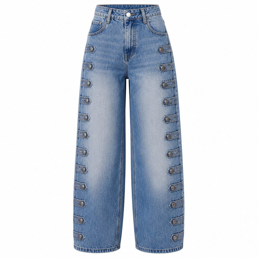 💖Black Friday Mega Deal – 50% off!💖👖 Women's Retro High Waisted Curved Leg Jeans ✨
