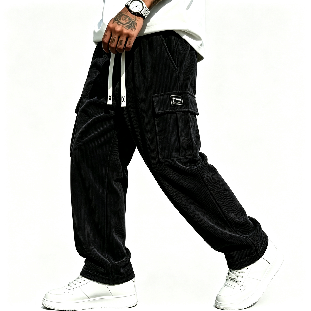🖤Black Friday Sale:50% OFF🖤 💫Men's Relaxed Fit Corduroy Cargo Pants