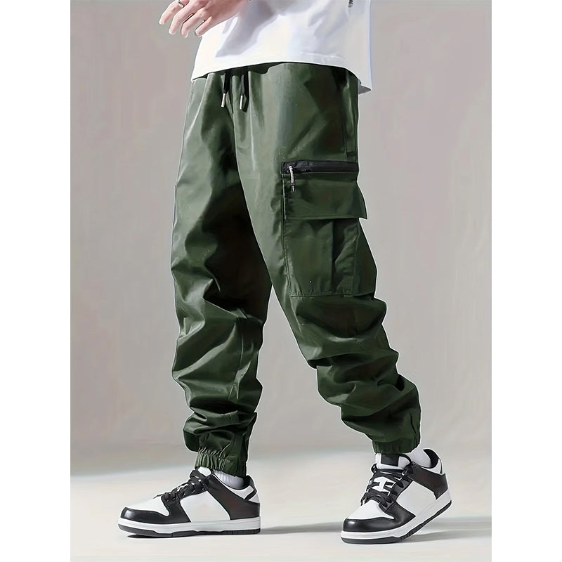 🚶 Men's Casual Multi-Pocket Cargo Pants