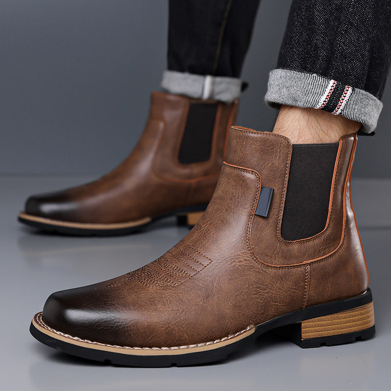 Men's Vintage Slip-On Chelsea Boots