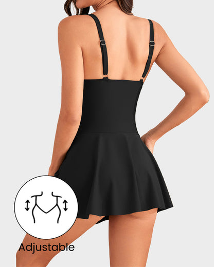 LAST DAY SALE: ONLY ￡12.99!!Women's One Piece Tummy Control Tie Knot Swimsuit