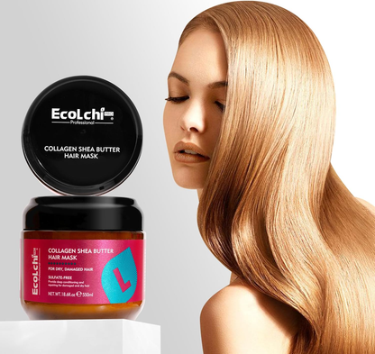 ✨ Collagen Shea Butter Hair Mask – Deep Repair Treatment for Dry, Damaged & Frizzy Hair, Suitable for All Hair Types