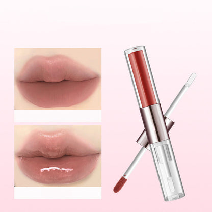 💋✨Perfect Twin Lip — Dual-Ended Liquid Lipstick with Velvet Matte Color and Glossy Shine