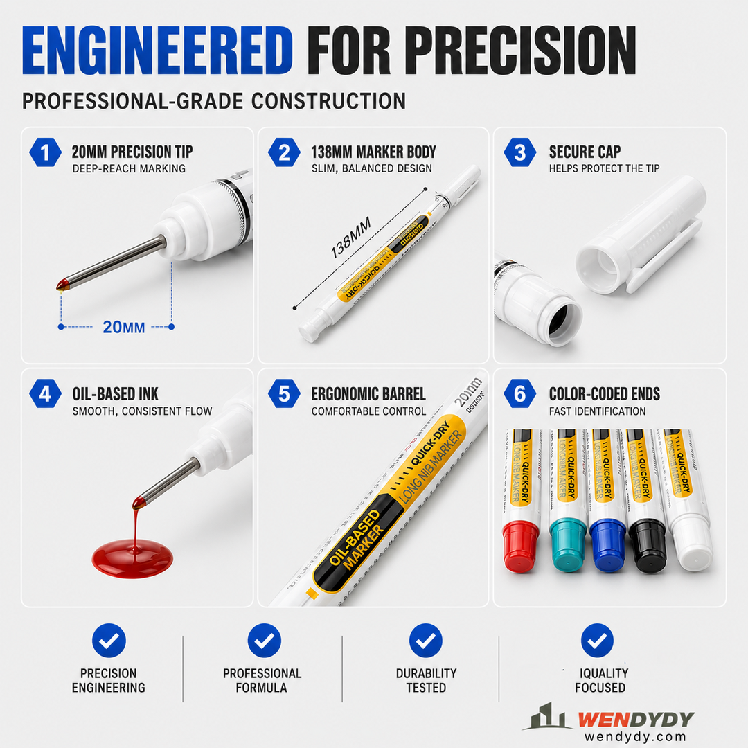 🖊️Precision Tip Quick-Dry Oil-Based Marker Pen
