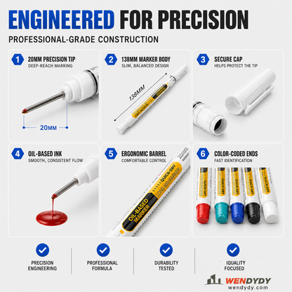 🖊️Precision Tip Quick-Dry Oil-Based Marker Pen