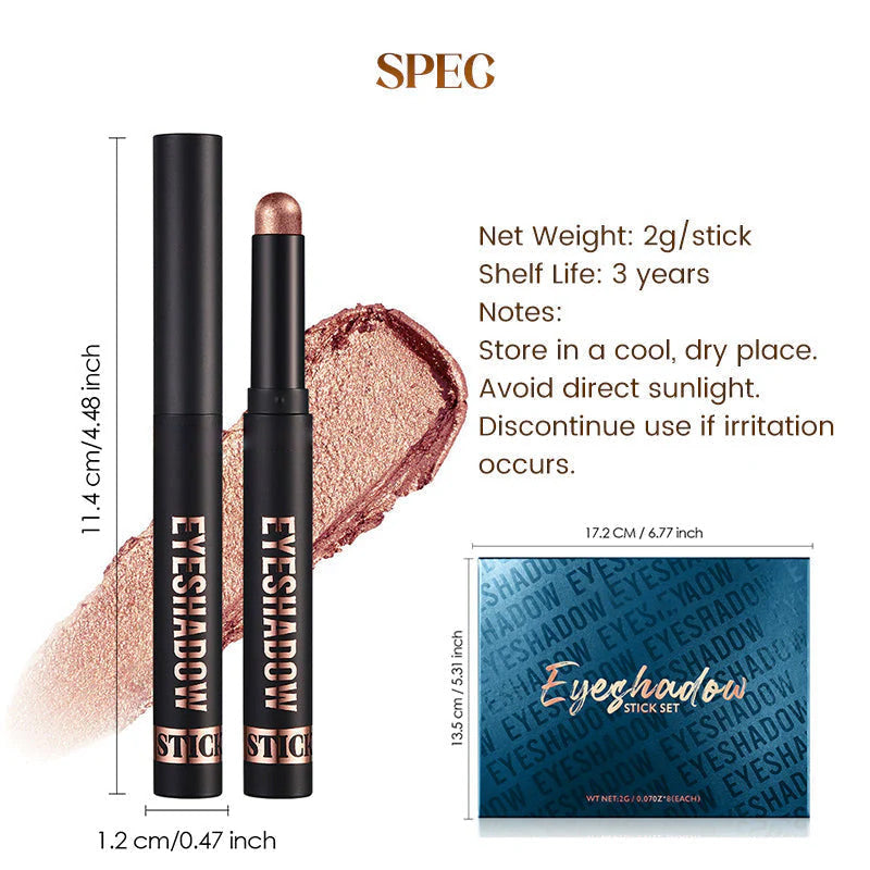 📢📢50% OFF !!!⏰Long-Wear Glitter Stick – One-Swipe Vibrant Color, All-Day/All-Night Wear & Quick-Dry Formula 🎄