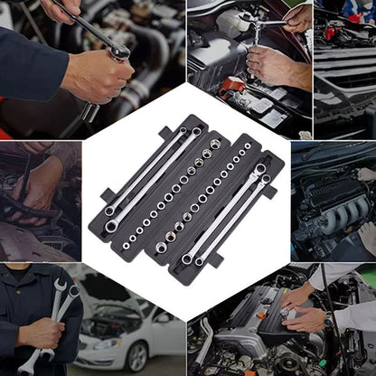 Kit de llave de trinquete ajustable de 15 piezas （50%de descuento）
