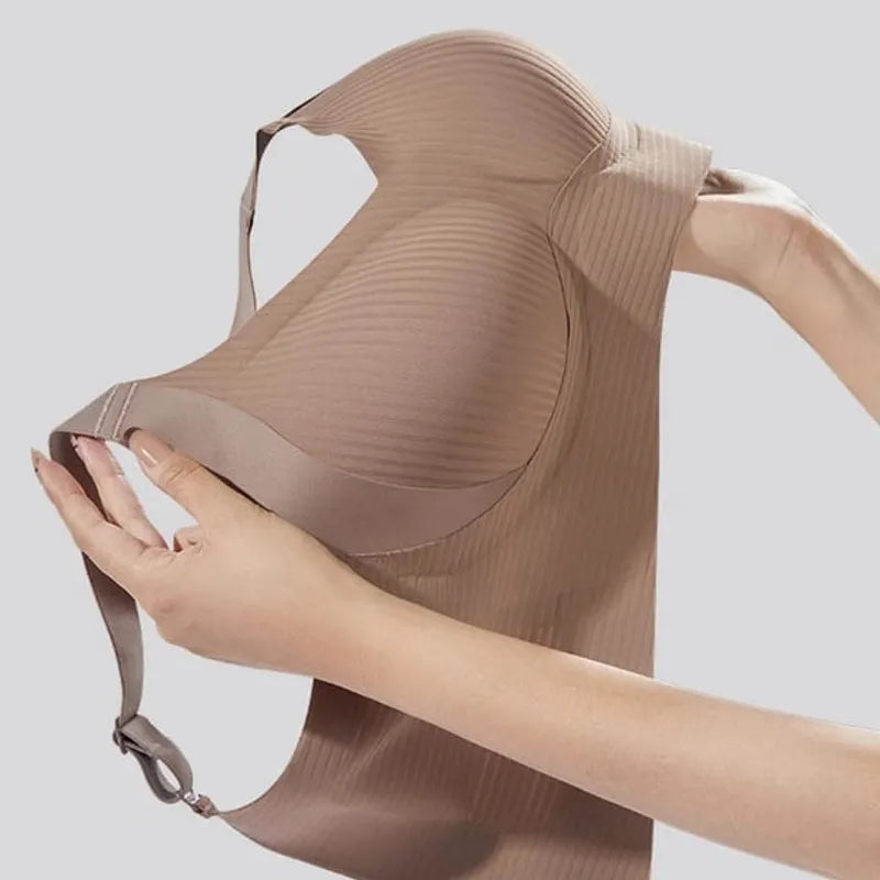 ⏰Last Day Sale 50% OFF 🎁Subtle Striped Seamless Bra W-Support Wireless Comfort Bra
