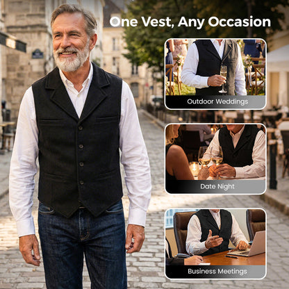🔥Hot Sale Deals-Men's Slim Fit Casual Business Vest