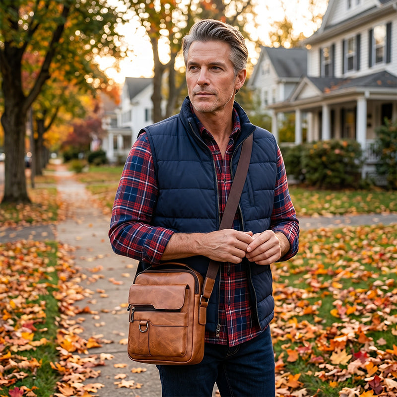 ⏳Time-Limited Special⏰Business Men’s Casual Crossbody Bag – Sleek Style for Work & Travel