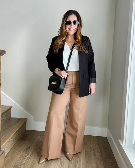 ⏳Limited Sale 62% OFF🌸Women's Plus Size High Stretch High-Waist Wide-Leg Pants