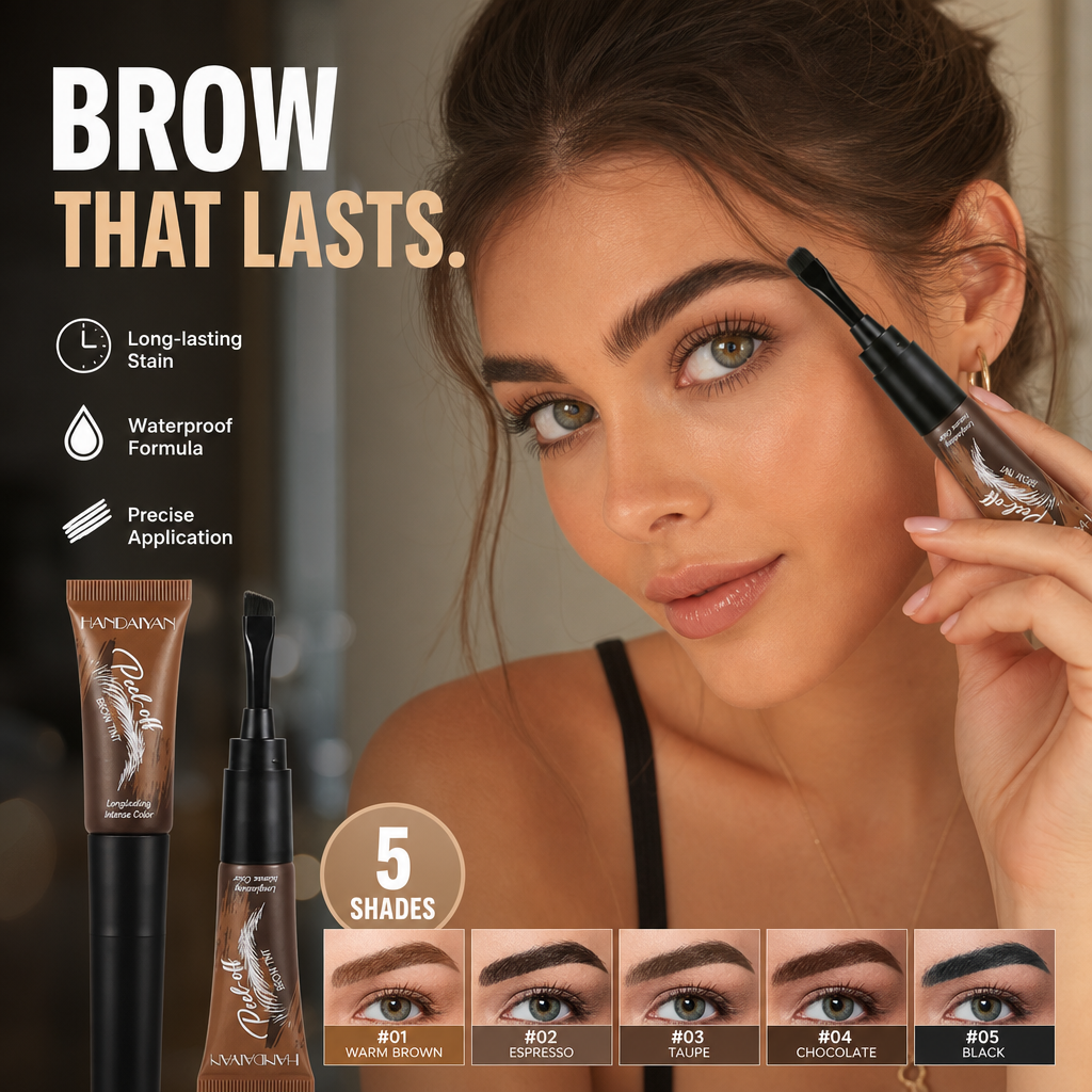 💞Buy 1 Get 1 Free💞🎨Waterproof Brow Tint – Peel‑off, easy apply. Covers greys, shapes perfectly. A brow game changer!🌟