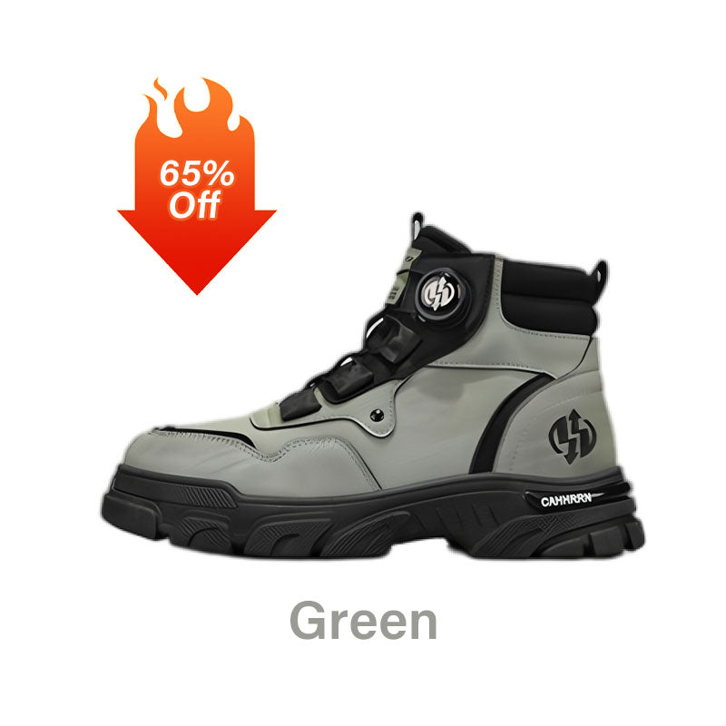 🔥Men's Outdoor Swivel Buckle Work Shoes – Waterproof , Anti-slip , Comfortable , Breathable 🌬️