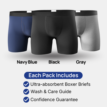 Buy 2 Get 1 Free.💪Men’s Ultra-Absorbent Incontinence Boxer Briefs