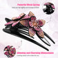 Buy more, get more free🏵️Rhinestone Double Flower Hairpin