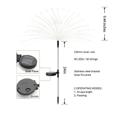 ⏳Time-Limited Special⏰Waterproof Solar Garden Fireworks Lamp