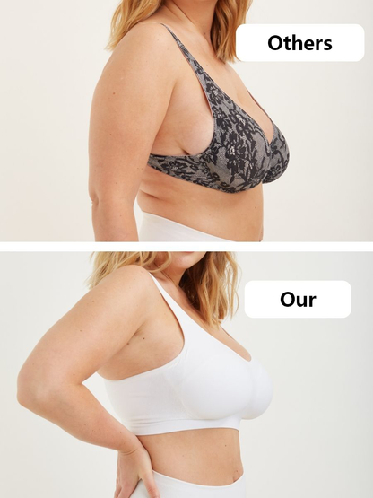 ✨ubras Seamless Bras for Women Full Coverage Wireless Bralette Widen Straps Side Comfortable Breathable
