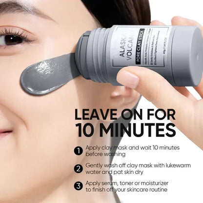 ✨Dual Clay Mask Stick Set — Mugwort Clarifying / Volcanic Mud Detoxifying / Brightening & Even-Toning