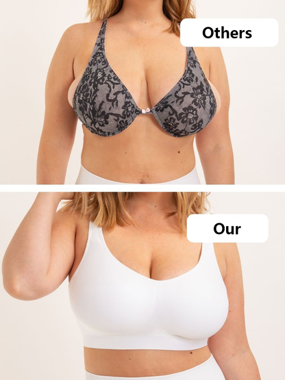 ✨ubras Seamless Bras for Women Full Coverage Wireless Bralette Widen Straps Side Comfortable Breathable