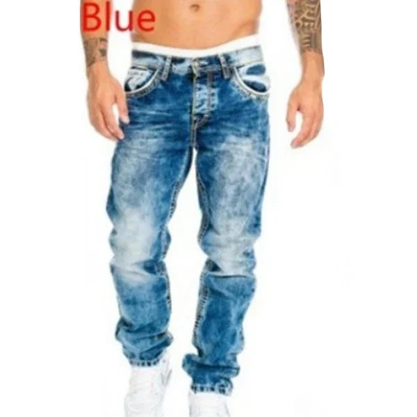 🔥 Men's Fashion Creative Stretch Denim Jeans,Minimalist Style Suitable For Emo Style💙