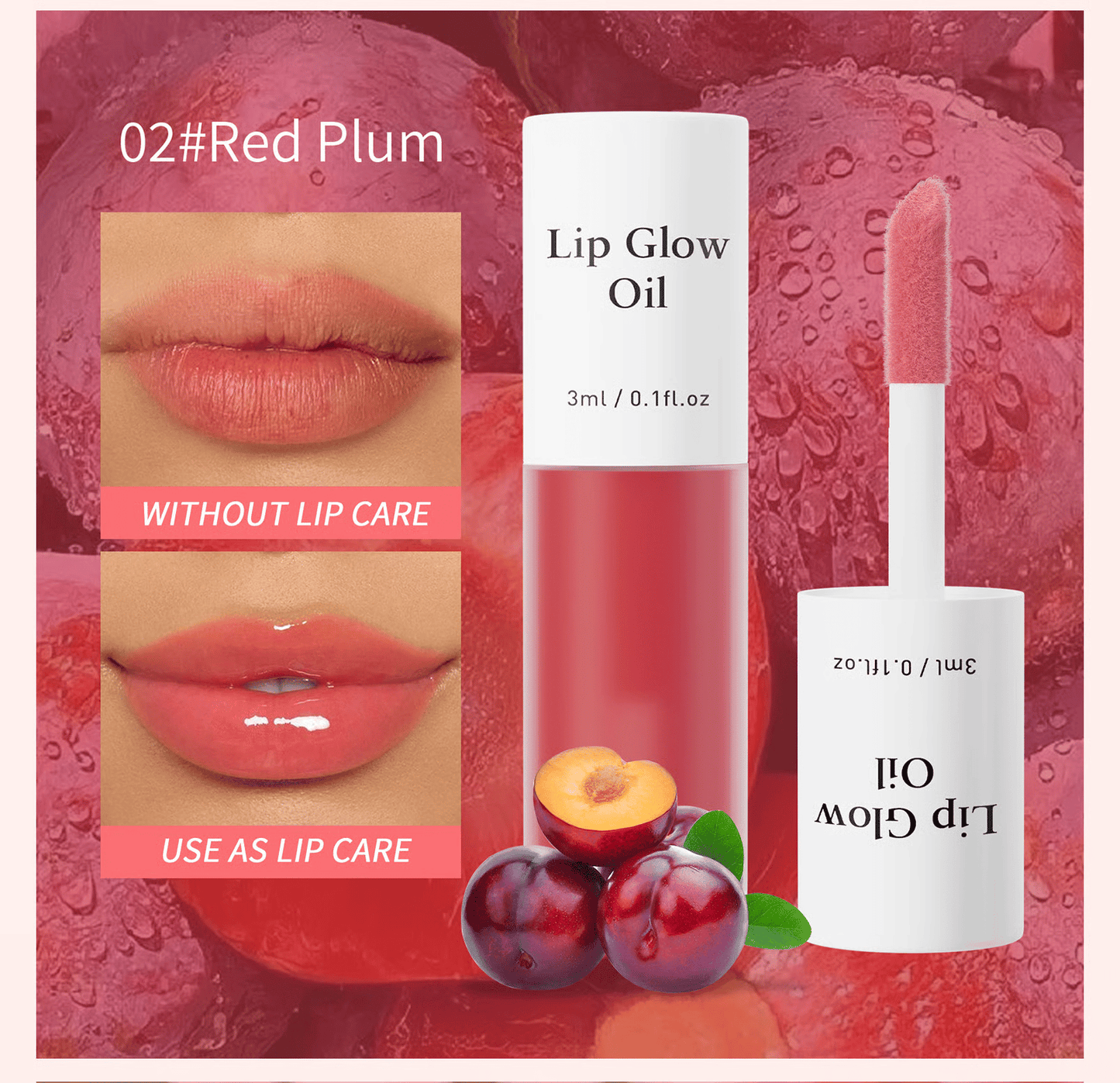 ⏳2026 NEW YEAR BUY MORE SAVE MORE✨ONLY ￡9.99!!!💋Tinted Lip Glow Oil - For Lush, Hydrated Lips with a Natural Glow! 💖