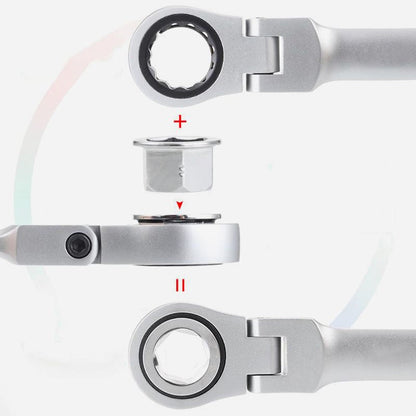 Kit de llave de trinquete ajustable de 15 piezas （50%de descuento）