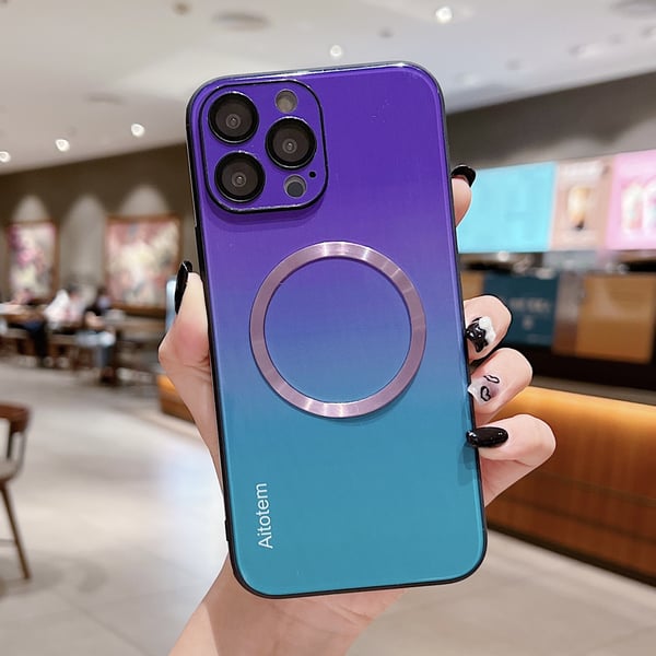 Gradiëntcase met magnetisch voor iPhone
