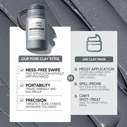 ✨Dual Clay Mask Stick Set — Mugwort Clarifying / Volcanic Mud Detoxifying / Brightening & Even-Toning