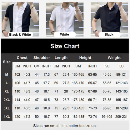 ⏳Men’s Business Casual Patchwork Shirt
