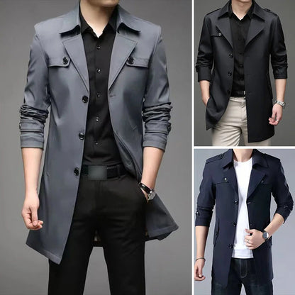 🔥Hot Sale 56% off🔥Mid-length Business Style Trench Coat