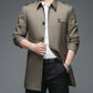 ✨New Arrival✨-Medium-length business style trench coat for men