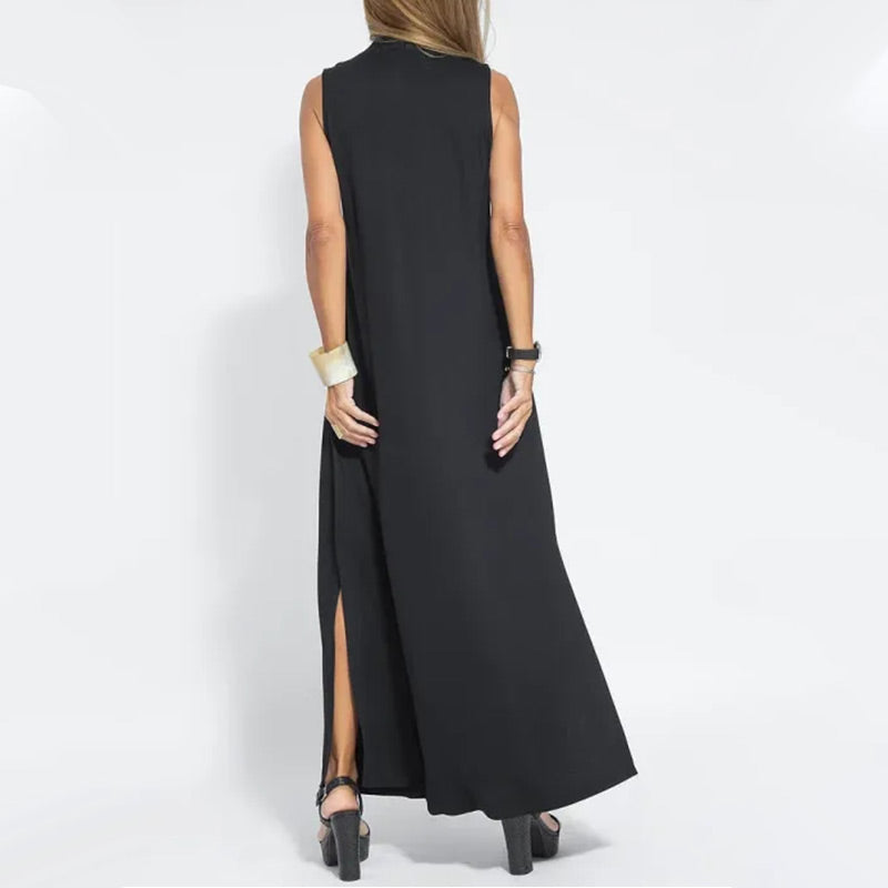 🌷Limited Time 58% OFF💞Sleeveless Deep V-Neck Loose Maxi Dress