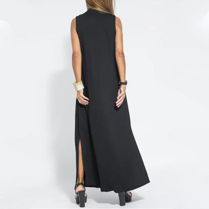 🌷Limited Time 58% OFF💞Sleeveless Deep V-Neck Loose Maxi Dress