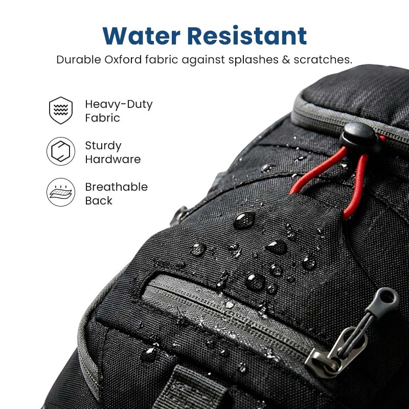🎒 50% OFF NOW! 💧Unisex Outdoor Sling Crossbody Bag – Multi-Pocket, Water-Resistant, Breathable Back 🌦️