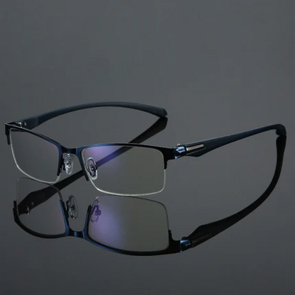 ✨Zafiro de alta dureza ✨Gafas de lectura progresivas antiazules de doble uso para cerca y lejos