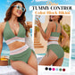 🔥Summer Sale 50% OFF💥High Waisted Tummy Control Color Block Bikini Sets👙 | Flattering & Stylish for Summer Confidence
