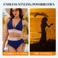 🔥Summer Sale 50% OFF💥High Waisted Tummy Control Color Block Bikini Sets👙 | Flattering & Stylish for Summer Confidence